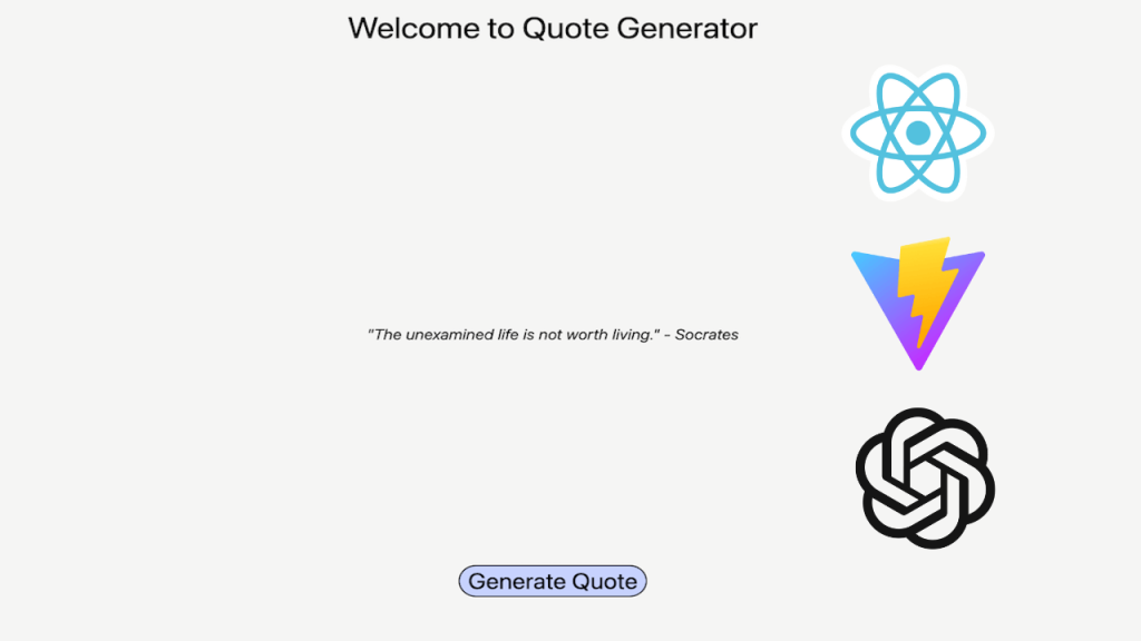 Building An Inspiring Quote Generator With React JS (ft. ChatGPT) Thumbnail