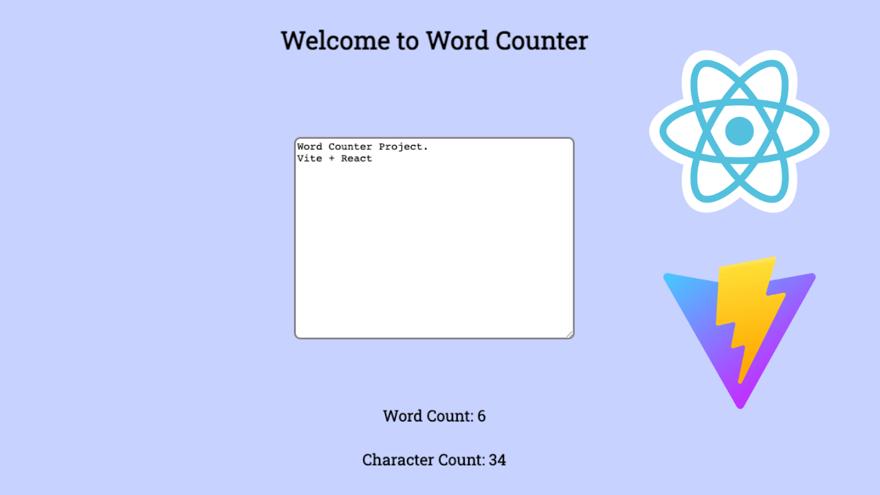 word counter in react js