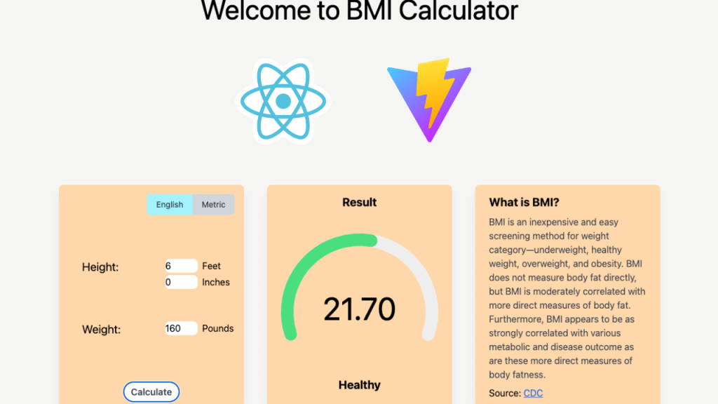 Crafting A Modern And Convenient BMI Calculator With React JS Thumbnail