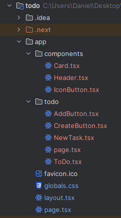 Project structure after creating IconButton.tsx